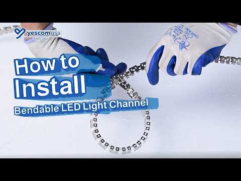 How to Install Bendable LED Strip Light Channel? #howto