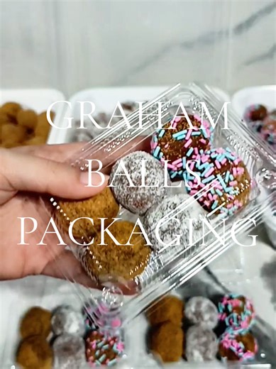 Graham Balls Packaging in Clamshell Containers