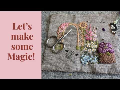 Watch It Bloom…🌸 Tiny Stitches, Big Magic Bees, birds and butterflies! (Part 2)