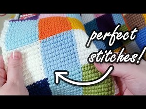 The secret to crochet perfect square stitches!