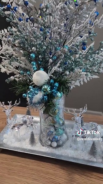 Centrepiece Decor Setup: Dollar Tree Christmas 2024