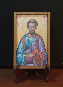 Handmade Orthodox Icon of Saint Luke - Etsy