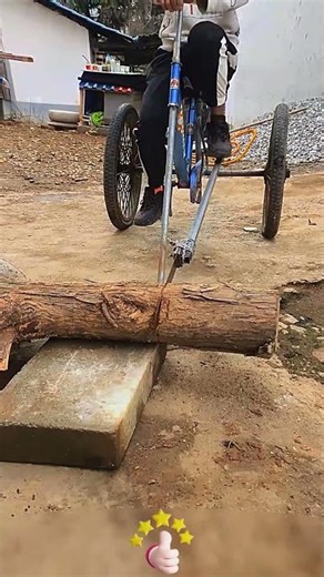 DIY Labor-Saving Tool for Single Person Sawing Wood🪵🔧, Easy & Efficient Operation Alone!