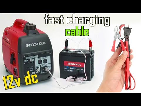 Honda Generator 12V Charging Tutorial — Honda Generator D.C. Charging Cables — Digital Multimeter