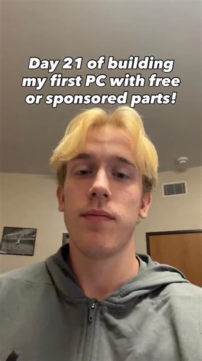 pcwithnomoney on Instagram: "Day 21 of building my first pc with free or sponsored parts! Officially 3 weeks! Parts so far: CPU - PENDING GPU - PENDING Motherboard - PENDING RAM - PENDING Storage - PENDING PSU - none Case - none CPU Cooler - PENDING Fans - PENDING #pcparts #gamingpc #computer #fyp"