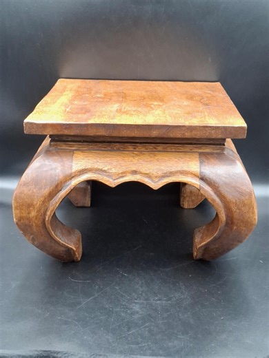 Vintage Wooden Mid-century Modern Asian Miniature Altar Table – Hardwood Bonsai Base – Zen Home Decor - Etsy