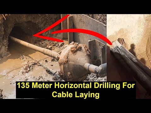 How to Install Cables Under the Road Using Horizontal Drilling | Drilling For Cable Laying