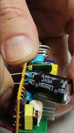 Replacing a faulty capacitor in a power supply #electrical #power supply #capacitor