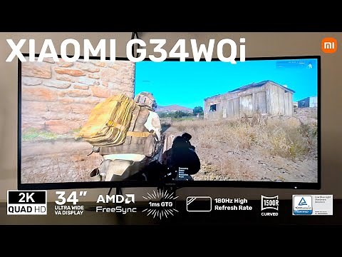 Xiaomi G34WQi 34″ 1440p UltraWide VA Curved Gaming Monitor
