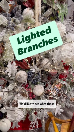 You spoke—and we listened! Our popular lighted branch is now featured inside our designer tree. 98786 – LED Branch, 48” Explore our virtual showroom: https://showrooms.melroseintl.com/2026-holiday-showroom | Melrose International
