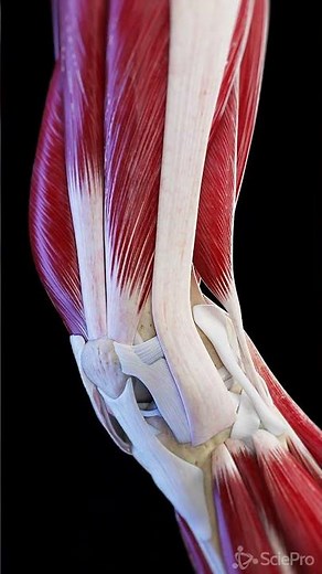 Muscles and ligaments of the moving knee joint #anatomy #meded #3dmodel
