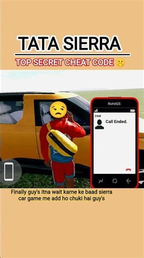 NEW tata Sierra car add in new Ubdate of Indian bike driving 3D game | top secret cheat code #shorts