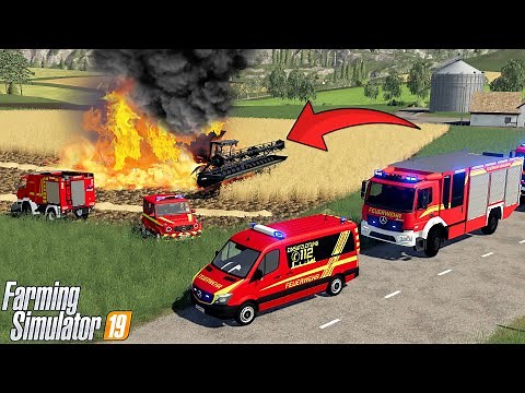 LS19 - Mähdrescher steht in Vollbrand! [Feuerwehr Einsatz Woche 6/7]