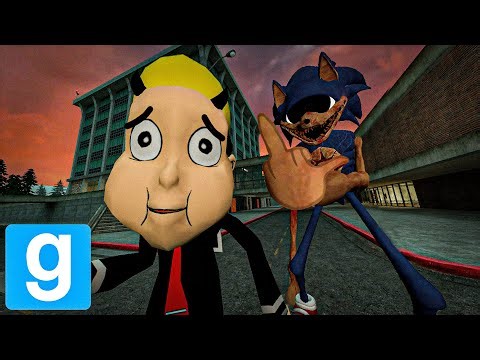 I summoned Sonic.exe in GMOD and it's too scary 😭💀