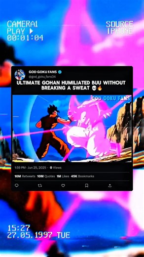 Ultimate Gohan Humiliated Buu Without Breaking a Sweat 💀🔥 #dragonball #shorts #trending #viral