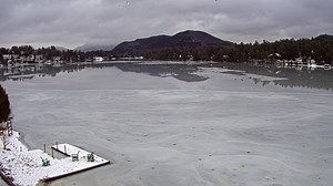 On December 3rd our timelapse camera captured a rain storm over Mirror Lake and then the lake surface freezing. Our weather station recorded a temperature drop from 40°F to 25°F from 7am to 7pm. | Ausable Freshwater Center