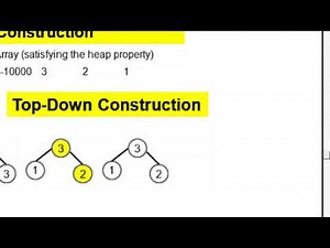 Comparison of top down and bottom up approach for heap
