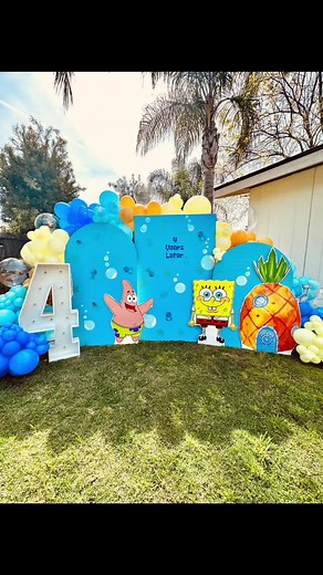 DIY SpongeBob SquarePants Balloon Garland Tutorial