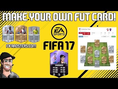 How to Create your own FUT card with FIFAROSTERS.COM