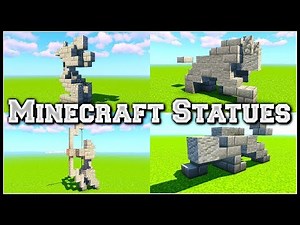 Minecraft Statues: Praying Knight, Bull, Archer, Panther