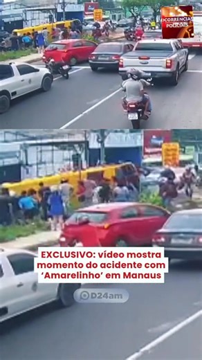 25K views · 349 reactions | *DESVIO BRUSCO | Um vídeo enviado à equipe do GRUPO DIÁRIO DE COMUNICACÃO GDC) mostra o momento do acidente envolvendo o micro-ônibus conhecido como 'Amarelinho', que tombou com passageiros na tarde desta terça-feira (6), em frente à Casa da Eletricista, na Avenida Autaz Mirim, na zona leste de Manaus.* | Portal Sharp Notícias | Facebook