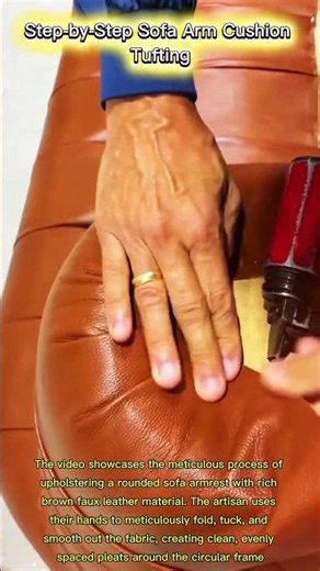 Step-by-Step Sofa Arm Cushion Tufting
