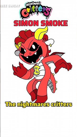 HOW to draw SIMON SMOKE step by step #nightmarecritters #popyplaytime4 #cutedraws