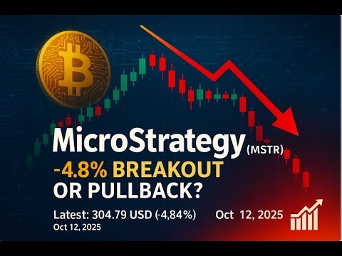 📈 📉 🔥 MicroStrategy (MSTR) -4.8% — Breakout or Pullback? | Price Prediction Today (Oct 12, 2025)