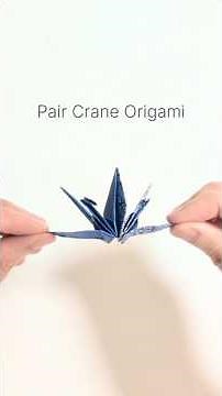 Japanese Pair Crane Origami 🇯🇵 | Imoseyama Pattern Paper