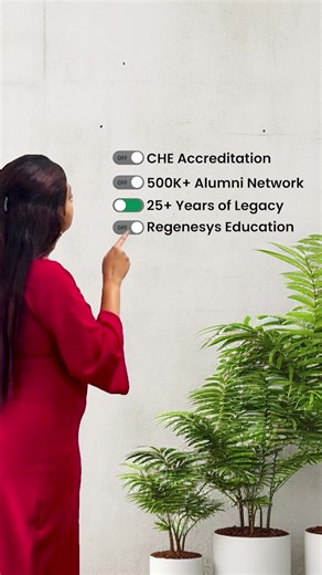 Regenesys is more than a place to study. We are CHE accredited, backed by 25 plus years of experience and connected to a global alumni network of over 500,000 graduates. When you join Regenesys, you join a community that lasts. Learn more: https://bit.ly/3WeNFvI #RegenesysEducation #CHEAccredited #Leadership #CareerGrowth | Regenesys