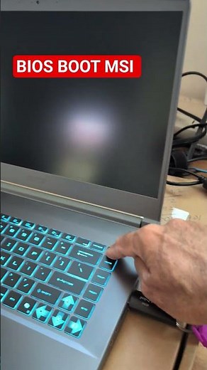 How do I access the BIOS boot menu on an MSI laptop?