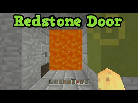 Minecraft Xbox 360 / PS3 Redstone Door: Password Protected Lava Door