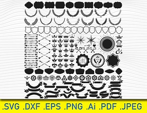 Medieval Heraldry Crest Elements: Family Coat of Arms SVG PNG EPS - Etsy