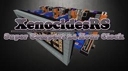 Challenge Accepted - Super Compact 24 Hour Clock (With Tutorial!) Minecraft Map