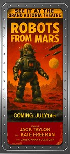 1950s Sci-fi Movie Poster Wallpapers for Android & iPhone (digital Download   .mov Video - Etsy