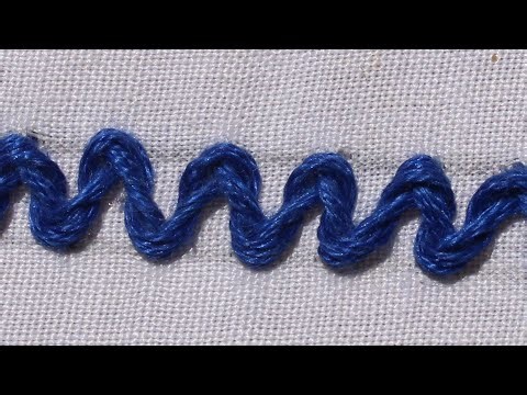 How to stitch Threaded herringbone stitch Tutorial Hand Embroidery | I CAN DO IT