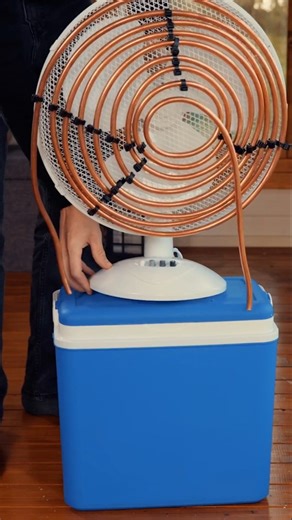 5-Minute Crafts | This DIY copper coil AC actually works! 😲 #budgetfriendly #diyac #diyairconditioner #copperpipe #5minutecrafts | Instagram