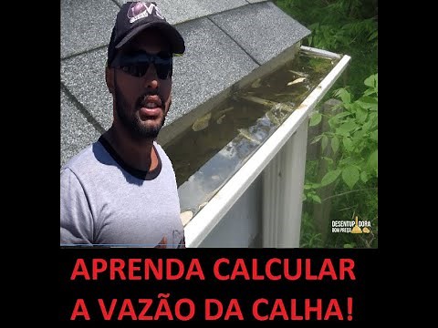 COMO CALCULAR SE A CALHA SUPORTA O TAMANHO DO TELHADO