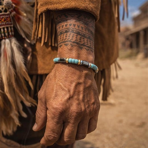 Turquoise Tribal Bracelet | Native Inspired Boho Jewelry, Spiritual Western Accessory, Unisex Style - Etsy