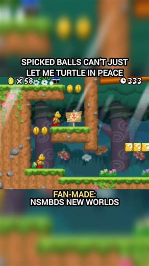 Spiked ball had to ruin it 😭😔 #mario #nintendo #retrogaming
