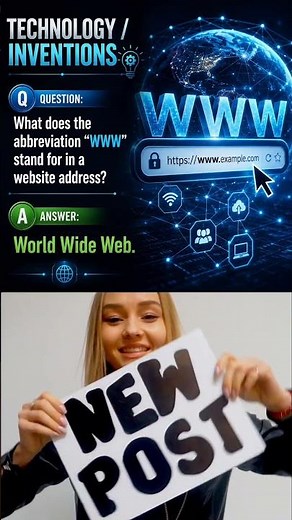 What Does The Abbreviation WWW Stand For In A Website Address? | Technology GK #shorts