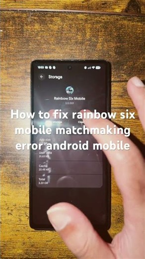 How to fix rainbow six mobile matchmaking error android mobile