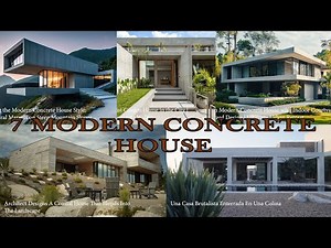 7 modern concrete house