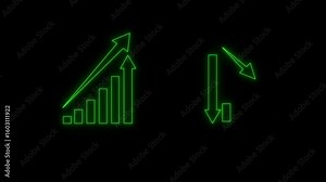AI powered business optimization, Cost reduction and Quality control, Artificial Intelligence driven automation optimizes workflows, Improves quality, ai graph cost and quality .4k motion video.