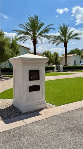 Custom Hand-Carved Mailbox Pillars | Natural Limestone & Cantera Stone Exterior Details