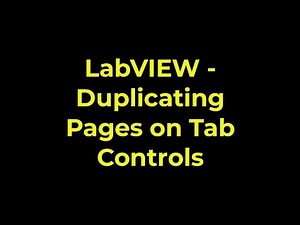 LabVIEW Duplicating Pages on Tab Controls