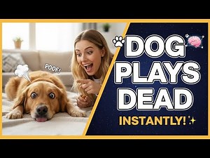 How to Teach Your Dog to "Play Dead" FAST! 🐾 The Force-Free, Step-by-Step Luring Guide