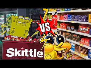 Skittle meme Spongebob remaster vs original-Meme Mentom