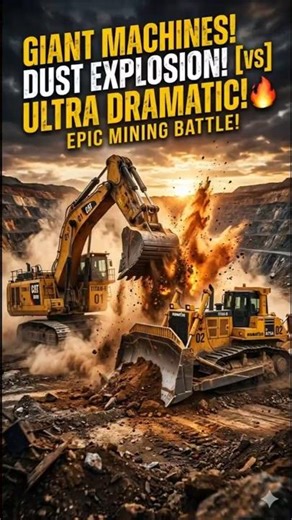 Excavator vs Bulldozer! Duel Mesin Raksasa! #constructionchannel #construction #dumptruck