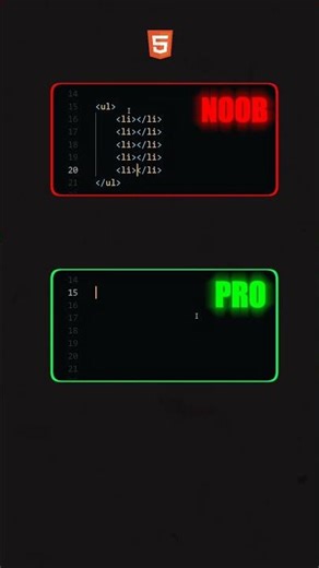 Noob vs pro #html #learnhtml #html5 #coding